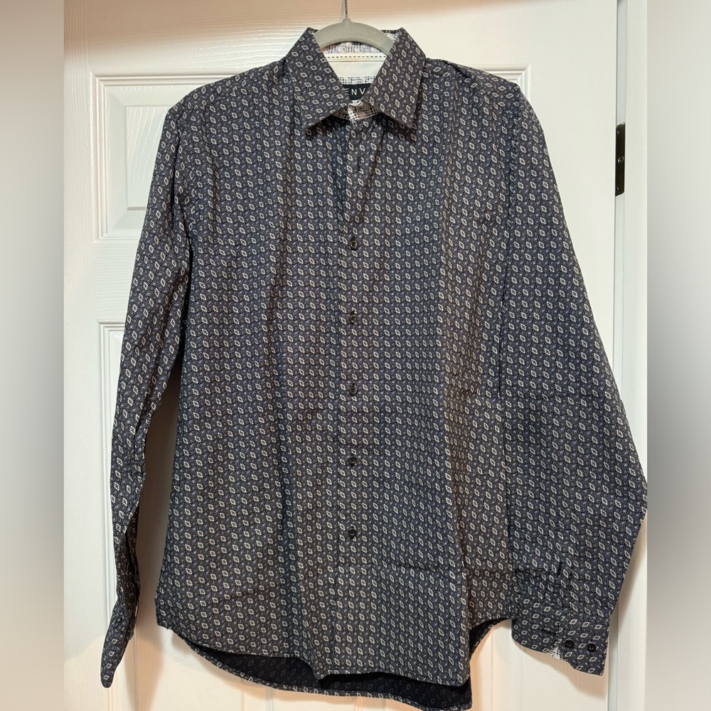 ENVY Men’s Large Black and White Dress Shirt